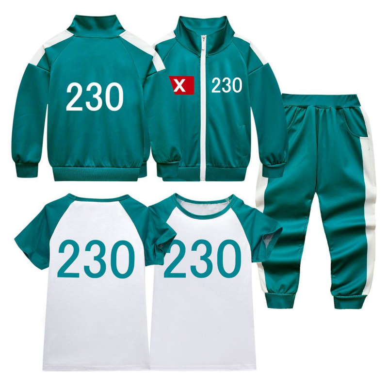 Kids Party Games - เสื้อยืดชุดกีฬาเด็ก 230 ชุด ลายปลาหมึกยักษ์ รุ่นใหม่ ปี
