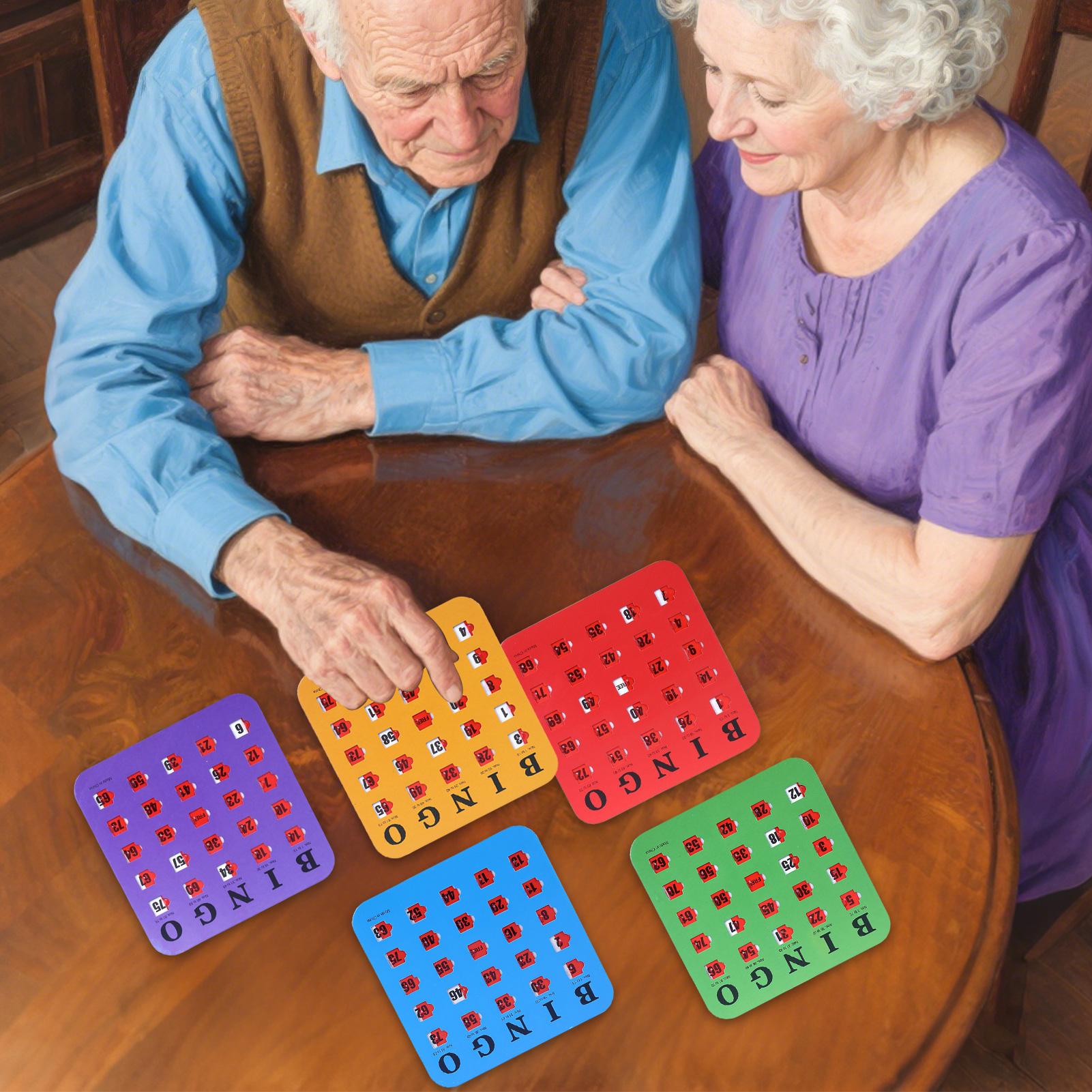 Party Games For Large Groups - การ์ดเกมบิงโก 5 ชิ้น พิมพ์ขนาดใหญ่ บัตรกระดาษแข็งสำหรับกลุ่มใหญ่ ผู้ใหญ่
