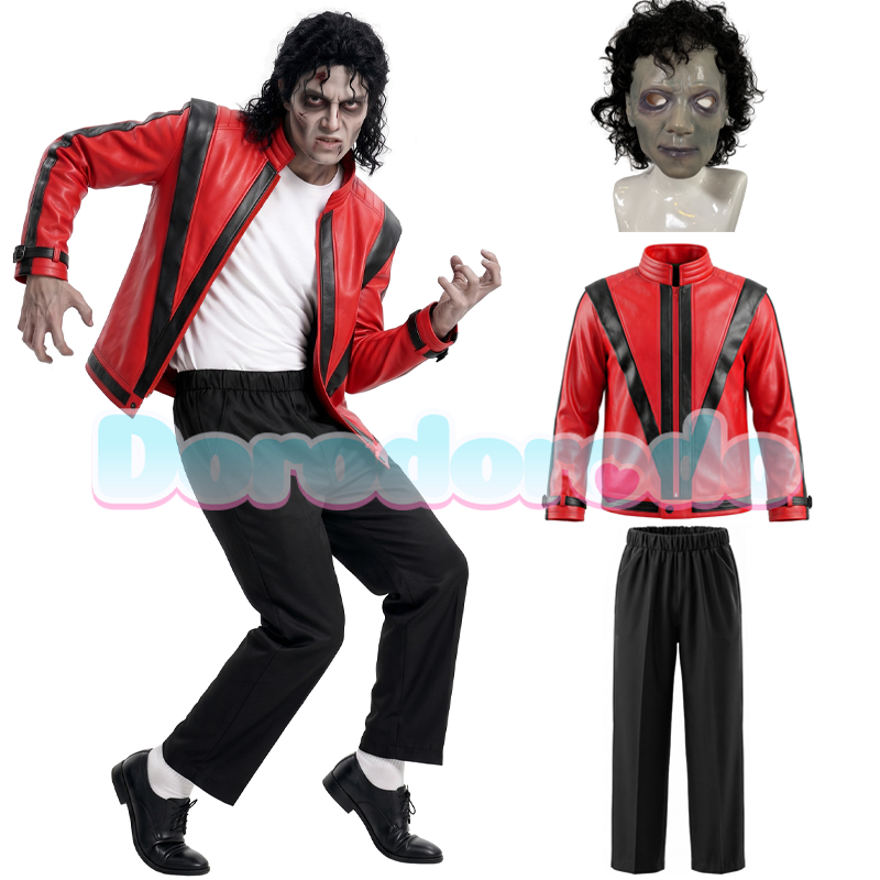 Zombie Party Games For Adults - ชุดคอสเพลย์ไมเคิล แจ็คสัน ชุดซอมบี้ไมเคิล ชุดจากวิดีโอเพลง Thriller หน้ากากซอมบี้