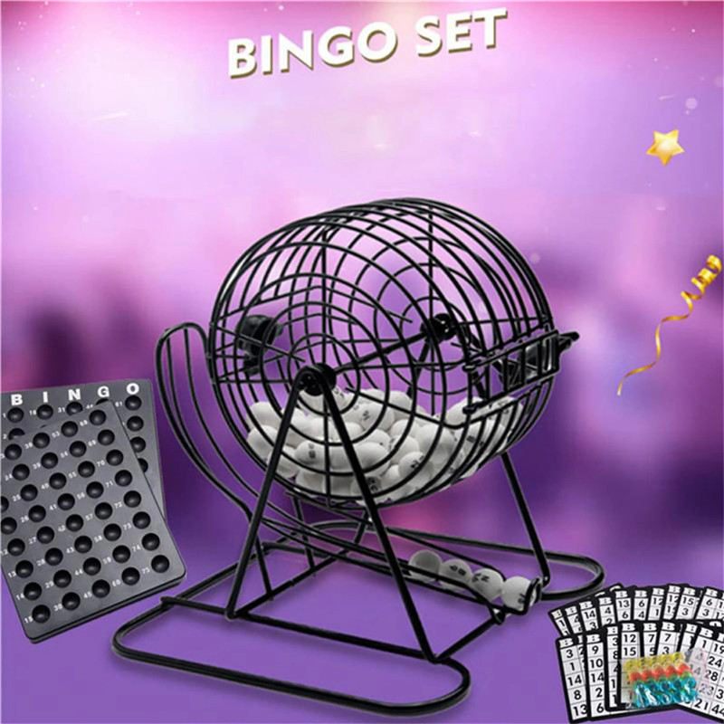 Party Games For Large Groups - ชุดของเล่นเกมบิงโกแบบหรูหราอุปกรณ์ประกอบฉากเกมลอตเตอรีอุปกรณ์ประกอบฉากเกมบนโต๊ะแบบแมนนวล