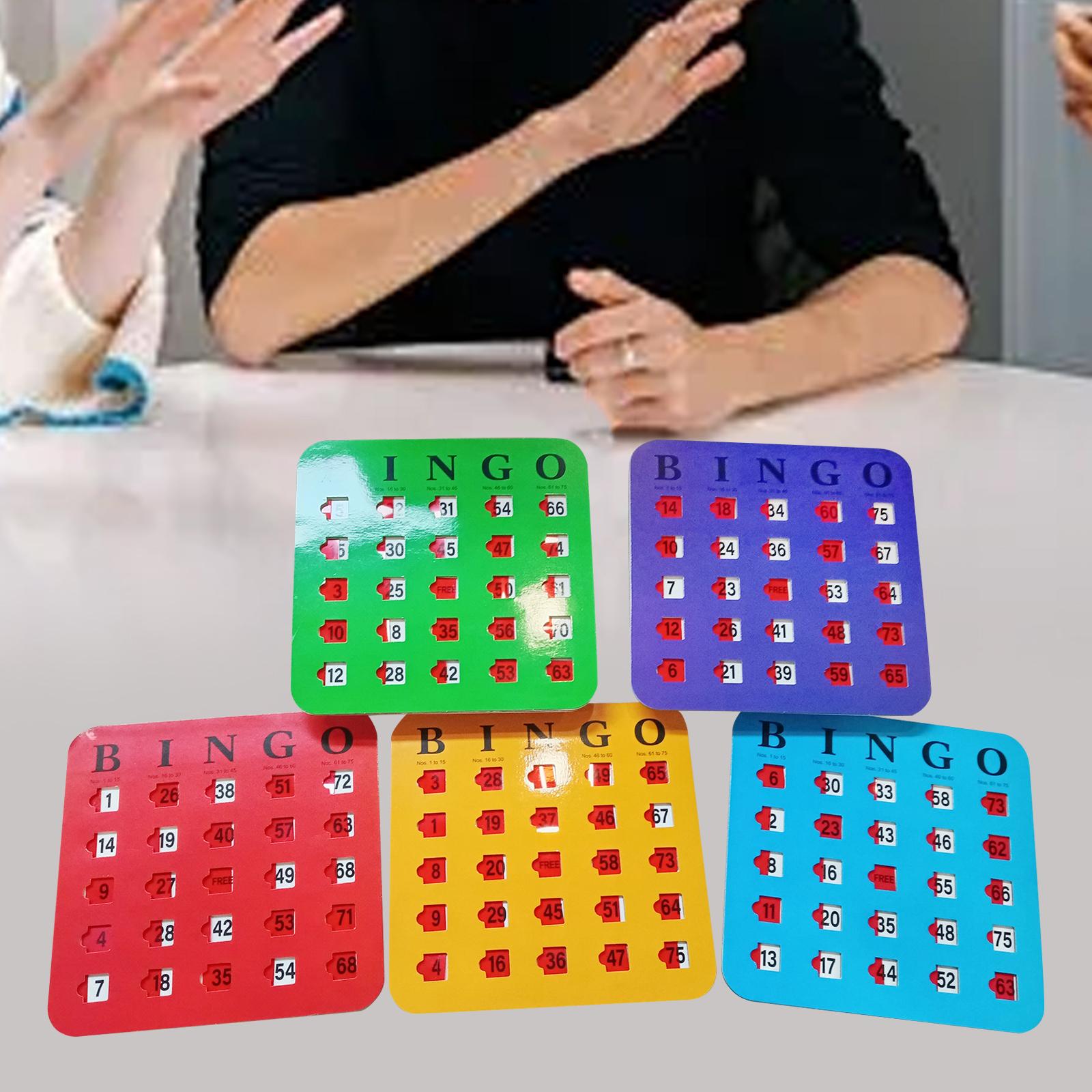 บัตรบิงโกแบบสไลด์ 5 ชิ้น พิมพ์ - Party Games For Large Groups บทวิจารณ์และราคา