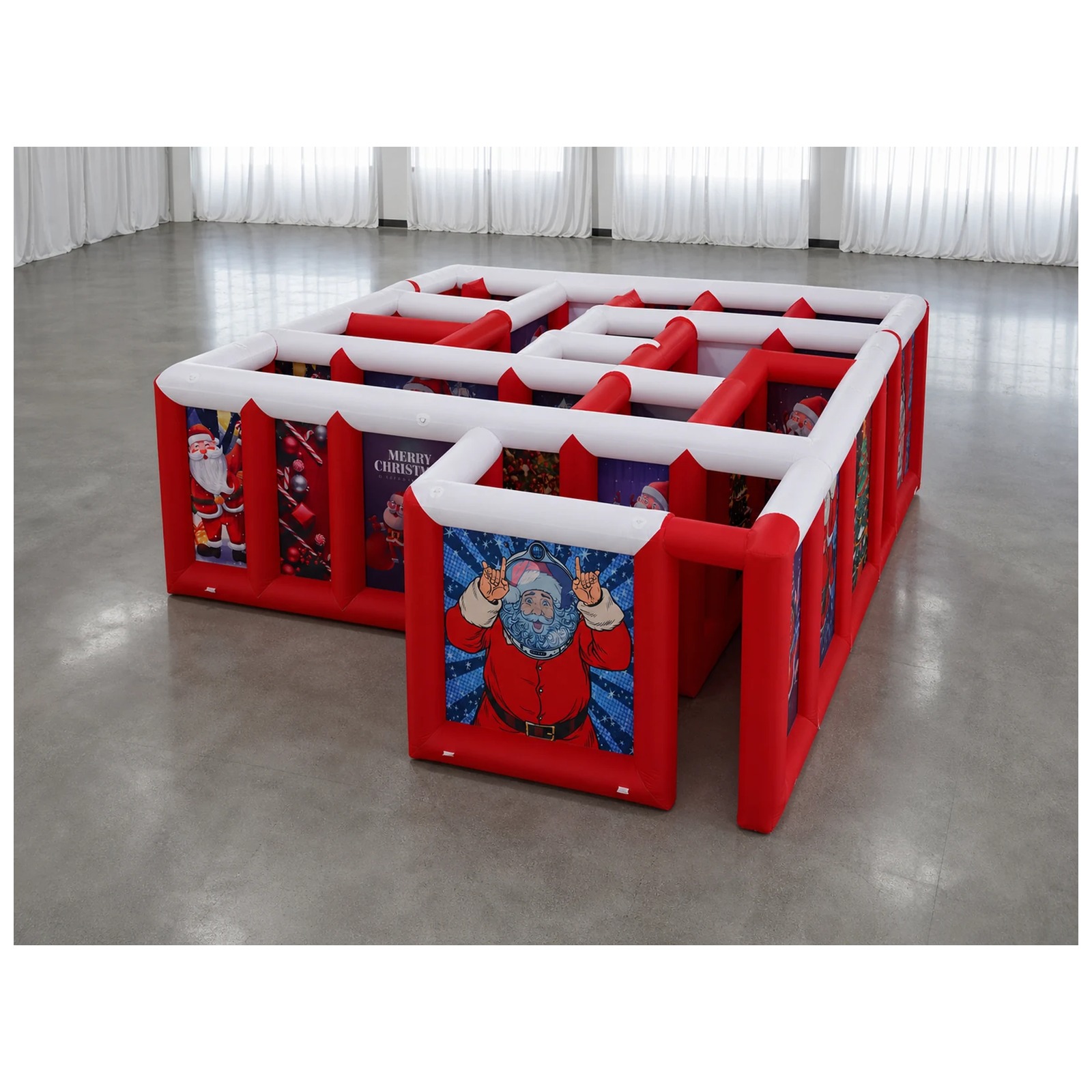เขาวงกตเป่าลมหลังคาเรียบสีแดงข - Kids Party Games บทวิจารณ์และราคา